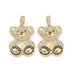 Ottone micro spianare pendenti zirconi&nbsp;ZIRC-F134-29G-01