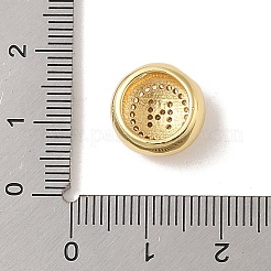 Placage en rack pendentifs en laiton et zircone cubique&nbsp;KK-Z047-07G-N-RS