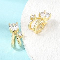 Boucles d'oreilles manchette en laiton zircon cubique micro pavé&nbsp;CU-CBAE7DF-36G