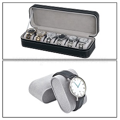 Espositori per orologi e gioielli in tessuto floccato&nbsp;BDIS-WH0004-02A