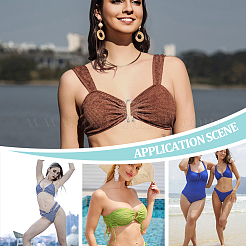 10 clip de aleación para bikini.&nbsp;FIND-NB0006-83P