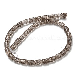 Transparentes craquements perles de verre brins&nbsp;X-GLAA-NH0001-04E