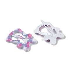 10 pince à cheveux en résine époxy à motif tartan&nbsp;PHAR-P009-01I
