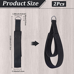 Cinghie a doppio anello in poliestere per l'allenamento yoga&nbsp;AJEW-WH20020-562A
