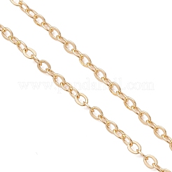 Collane con catena a cavo con pendente a disco dell'amore e perline a colonna in ottone micro pavé di zirconi cubici trasparenti&nbsp;NJEW-JN05768