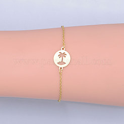 201 pulseras de eslabones de acero inoxidable&nbsp;BJEW-T011-JN499-2