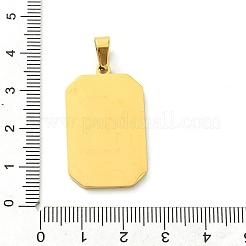 Ionenplattierung (IP) 304 Edelstahlanhänger&nbsp;STAS-C101-08G-09