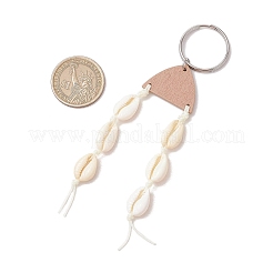 Porte-clés en coquillage cauri naturel&nbsp;KEYC-JKC01189