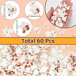 60 Stück undurchsichtige Harz-Decoden-Cabochons&nbsp;RESI-SC0006-13