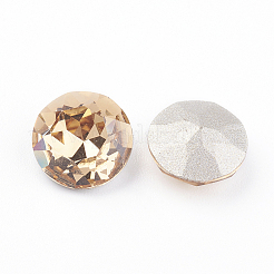 Spitze Rückseite u. Rückseite überzogene k9 Glasrhinestone Cabochons&nbsp;RGLA-J012-10mm-246