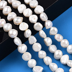 Brins de perles de culture d'eau douce naturelles&nbsp;PEAR-N014-08E