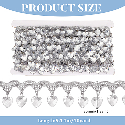 Polyester-Spitzenband mit Kunststoff-Anhänger-Quaste&nbsp;OCOR-WH0078-202A-02
