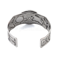 Braccialetti aperti in lega costellazione per donna uomo&nbsp;BJEW-C064-01AS-01