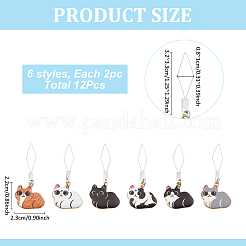 12 Stück 6 Stile 304 Edelstahl-Einfädler&nbsp;DIY-MA00002