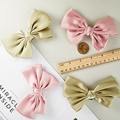4 Stück 2 Farben Polyester-Bowknot-Schuhdekorationen&nbsp;FIND-GF0005-01