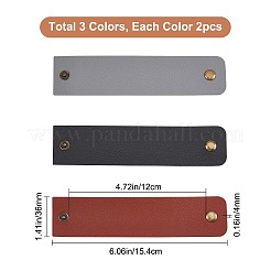 6 Stück 3 Farben&nbsp;AJEW-GF0002-77