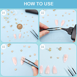 36 Stück 9 Stile Ozean Thema Legierung Emaille Cabochons&nbsp;DIY-CP0011-25