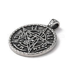 Pendentifs wicca en acier inoxydable 304&nbsp;STAS-D014-11AS