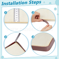 Selbstklebende flexible Formteile aus TPE&nbsp;DIY-WH0759-34B-04