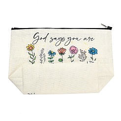 Bedruckte Leinen-Clutch-Taschen mit Reißverschluss&nbsp;ABAG-Z002-01A