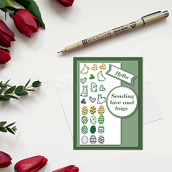 Klarsichtstempel aus PVC-Kunststoff&nbsp;DIY-WH0618-0042