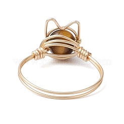 4 juego de anillos para dedo de 4 estilos de amatista natural&nbsp;RJEW-TA00154