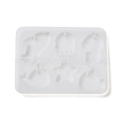 Moule en silicone pour pendentif étoile de mer/baleine/poulpe&nbsp;X1-DIY-K073-09A