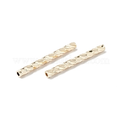 Placage en rack perles de tube droites en laiton&nbsp;LS-KK-WH0061-03B-G
