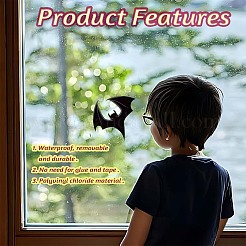 Pegatinas estáticas de ventana de pvc&nbsp;AJEW-WH0583-008