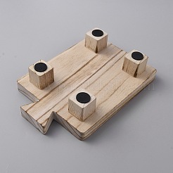 Halter aus Kerzennussholz für Blumentöpfe&nbsp;AJEW-WH0038-45