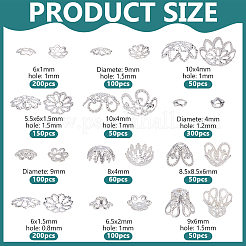 12 style de capuchons de perles en alliage&nbsp;FIND-PH0027-10