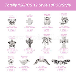 120 pz 12 perline in lega di stile tibetano&nbsp;FIND-CW0001-23