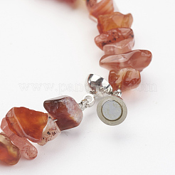 Bracciali di perline corniola naturali&nbsp;X-BJEW-JB02737-03