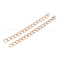 Bordsteinkettenverlängerung aus Messing&nbsp;KK-T069-35C