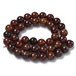 Stränge natürlicher afrikanischer orangefarbener Granatperlen&nbsp;G-K365-F01-8mm