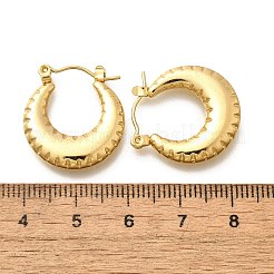 Orecchini a cerchio in acciaio inossidabile 304 per donna&nbsp;EJEW-L296-060G