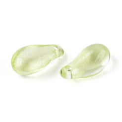 Breloques en forme de larme en verre transparent&nbsp;GLAA-T030-03E