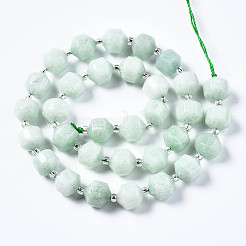Hilos de abalorios de jade blanco natural&nbsp;G-T132-048C