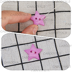 Bottoni in resina 300pz 5 colori&nbsp;DIY-CY0002-22B