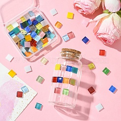 100 Stück 2 Farben Mosaikfliesen Glascabochons&nbsp;DIY-YW0012-19