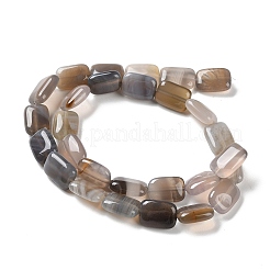 Chapelets de perles en agate grise naturelle&nbsp;G-K357-D14-01