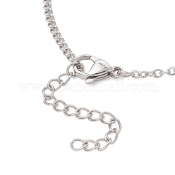 Armbandherstellung aus gedrehten Ketten und Kabelketten aus Edelstahl 304&nbsp;AJEW-JB01478