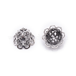 Capuchon de talon en alliage de zinc de style tibétain&nbsp;PALLOY-WH0085-79B