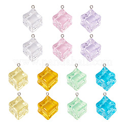 14 Stück 7 Farben transparente Acrylanhänger&nbsp;TACR-TA0001-78