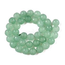 Mattierte natürliche weiße Jadeperlenstränge&nbsp;G-T138-10mm-209D
