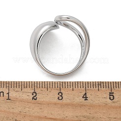 Anelli con polsino in acciaio inossidabile 304 per donna&nbsp;RJEW-A063-01A-P