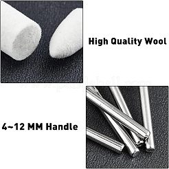 60 Stück 12 Stile multifunktionale Kegel- und Säulenkopf-Polierbits aus Wollfilz&nbsp;FIND-FH0005-20