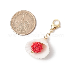 Decorazioni pendenti in conchiglia naturale&nbsp;HJEW-MZ00171-02