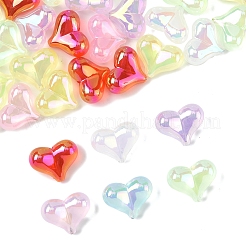 40 Stück UV-Beschichtung Regenbogen schillernde transparente Acrylperlen&nbsp;MACR-FS0002-19