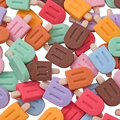 80 Stück 8 Farben undurchsichtige Harz-Decoden-Cabochons&nbsp;CRES-CJ0001-53
